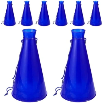 8 gab. Zils plastmasas uzmundrinošais megafons Vie