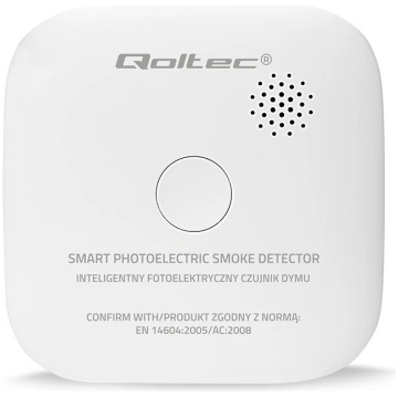 Wireless smoke detector with battery alarm 85dB