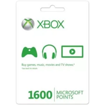 US 1600 Microsoft Points (Xbox 360 Live Points)