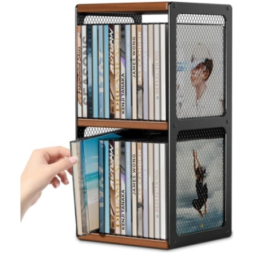 CD statīvs Koka CD plaukts, CD un DVD uzglabāšanas