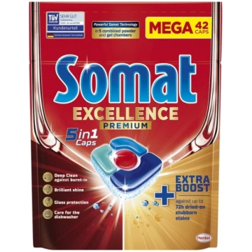 SOMAT Trauku mazgājamās mašīnas kapsulas Somat Exc