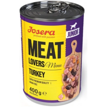 JOSERA Meat Lovers Junior Menu Turkey 6x400g - Kon