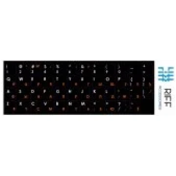 Riff Riff Qwerty keyboard stickers ENG white / RU 