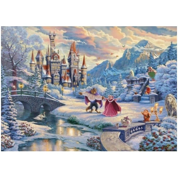 Puzze 1000 gabali Disney: Skaistule un Briesmonis 