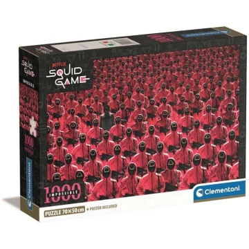 CLEMENTONI puzzle 1000 Compact Netflix kalmāru spē