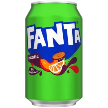 Gāzēts dzēriens FANTA Exotic, bundžā, 0.33l (DEP)