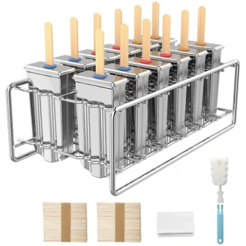 12 gab. nerūsējošā tērauda popsicle veidnes, pašmā