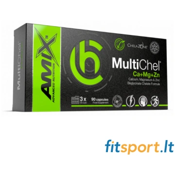 Amix ChelaZone® MultiChel Ca+Mg+Zn 90 kapsulas. (e