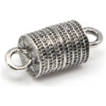 Magnetic Bracelet Clasp Silver Antique Finish Cyli