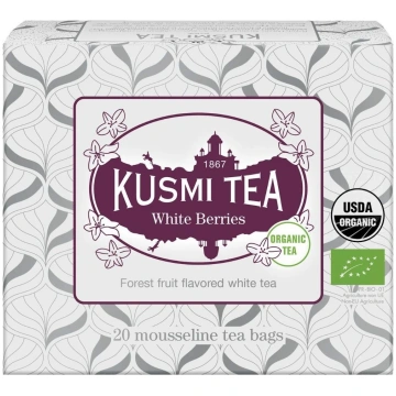 Baltā tēja WHITE BERRIES, 20 muslīna tējas maisiņi
