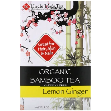 Uncle Lee's Tea, Organic Bamboo Tea, Lemon Gi