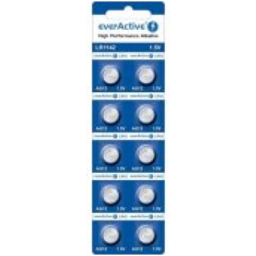 Everactive EVAG12 AG12 G12 LR1142 LR43 10pcs Bater