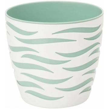 Puķu pods Sahara Duo 18cm balts/gaiši zaļš, 2.9L F