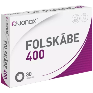 JONAX Folskābe 400 tabletes, 30 gab