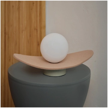 OSRAM galda lampa Decor Pearl, smilškrāsas, filcs,