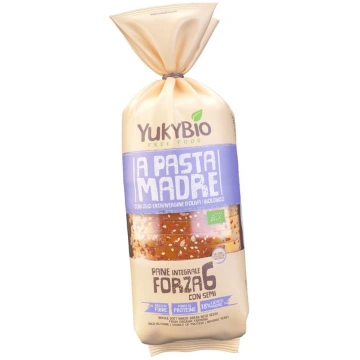Pane bauletto integrale forza 6 con semi 400 G YUK