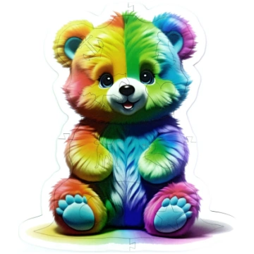 Animosa Puzzle: AFFECTIONATE BEAR Wooden Toy for C