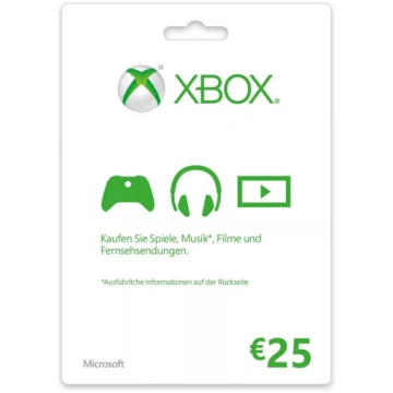 Dāvanu karte Microsoft XBOX Live Gift Card - 25€
