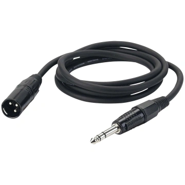 DAP Balanced Audio Cable XLR Male Stereo Jack 1.5m
