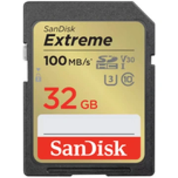 SanDisk Extreme 32GB Memory Card up to 100MB/s UHS