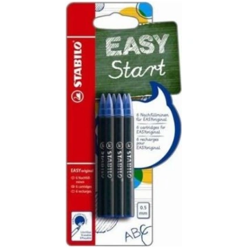 Stabilo Cartridge for Easy Orginal 0.5mm blue 6pcs