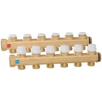 *CALEFFI Misiņa kolektori 2 ceļu