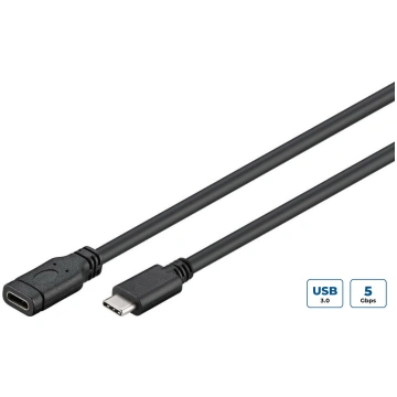 MicroConnect USB-C 3.2 Gen 1 Extension Cable, 1.5m