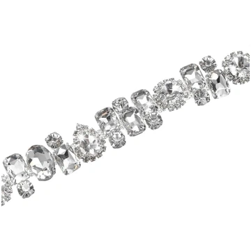 M METERXITY Crystal Rhinestone Chain Embellishment