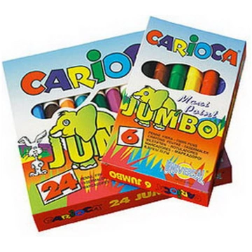 Flomasteri CARIOCA JUMBO kartona iepakojums, 6 krā