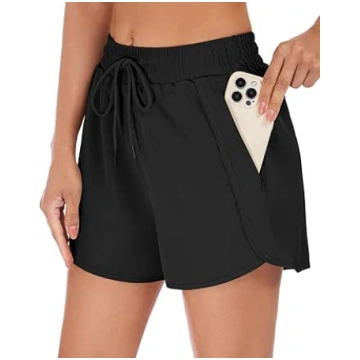 StylSense Women's Sports Shorts High Waist Qu