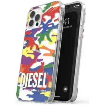 Diesel Clear Case Pride Camo AOP vāciņš iPhone 12/