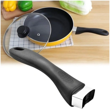 Frying pan holder - pot handle - black - universal