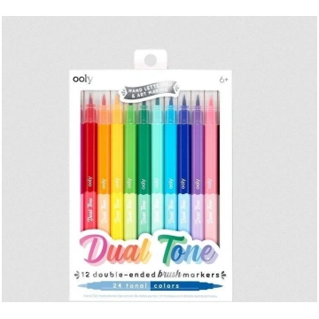 Ooly Flamastry pędzelkowe Dual Tone 24 | 490574 | 