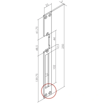 L05Z Gara elektromehānisko sprūdu pretplāksne pelē
