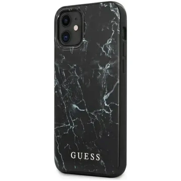 Guess Marble vāciņš iPhone 12 mini, melns