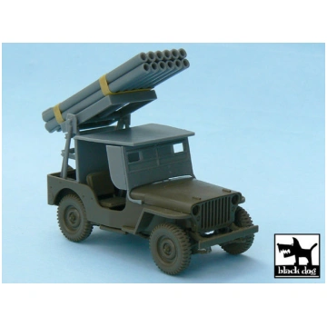 Jeep with rocket launcher for Tamiya 32552, 43 res
