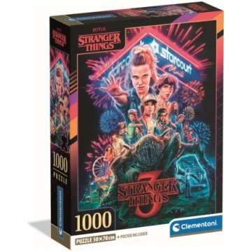 CLEMENTONI puzle Stranger Things, 1000 gab., 39979