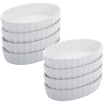 Westmark 8 servēšanas trauki Crème Brulée - ovālas