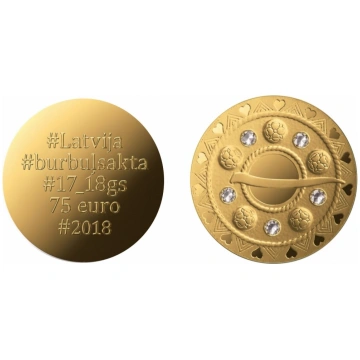 Latvia 75 eiro 2018 - Zelta Saktas - Burbuļsakta