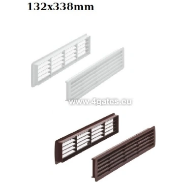 Ventilācijas reste 132x338mm - Krāsa: Balta