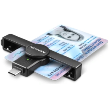 AXAGON Foldable pocket USB-C contact Smart/ID card