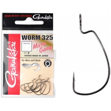 Āķi Gamakatsu Worm 325 Micro Game #8 0718509408