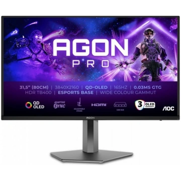 AOC Monitor ag326ud 31.5 cala 4k qd-oled 165hz hdm
