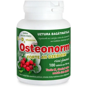 OSTEONORM Forte 700 mg ar Dzērveni tabletes N100