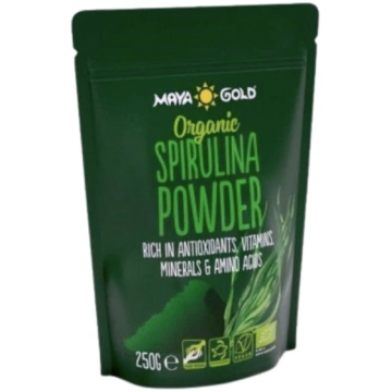 Spirulīnas pulveris BIO, MAYA GOLD, 250 g