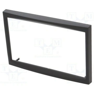 Radio frame; Citroën,Fiat,Peugeot; 2 DIN; black | 