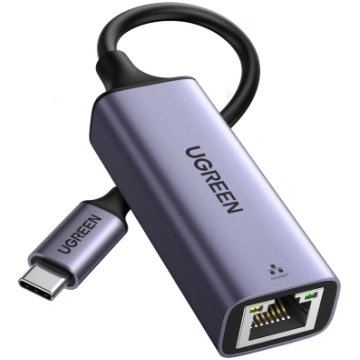 Adapter USB-C - RJ45 Gigabit Ethernet, Gray UGREEN