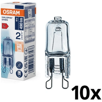 Komplekts 10x HALOPIN G9 cepeškrāsns halogēna spul