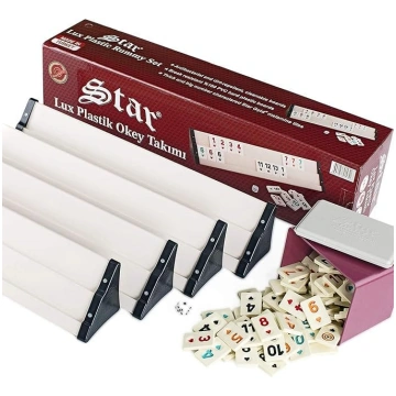 Star Rummy Set Okey Takımı Augstas kvalitātes apda