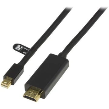 DELTACO mini DisplayPort to HDMI monitor cable wit